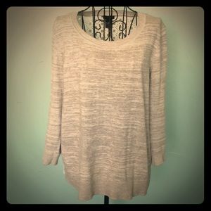 Grey/lace back top